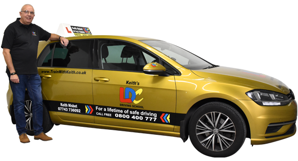 Keith Nisbet's driving school car
